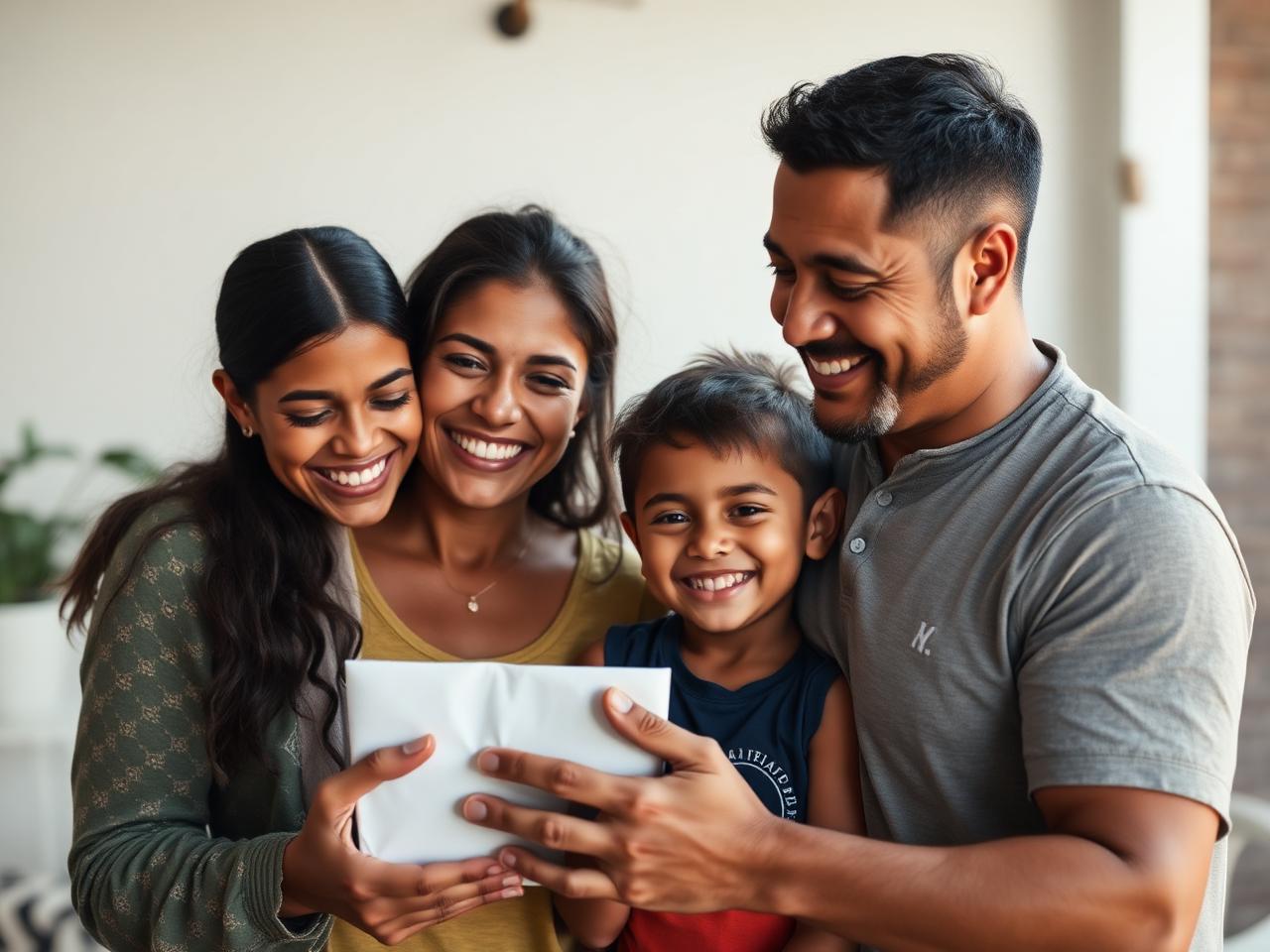 Família apoiada pelo Fundo de Patrocínio do Bem